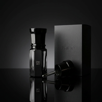 Flacon d'huile essentielle en verre haut de gamme avec compte-gouttes et roll-on 3ml/6ml/12ml, verre transparent avec impression sur surface gravée à l'acide