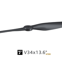 Paire d'hélices T-MOTOR V34x13.6 en fibre de carbone pour VTOL, pour multirotor à charge extrême, UAV, grands moteurs de croisière à aile fixe, 34 pouces