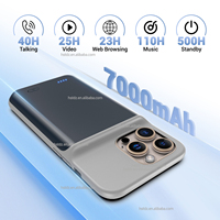 Batterie de téléphone portable rechargeable rapidement de haute qualité, mince, avec écran LED, étui portable pour iPhone Xr 12 13 14 15