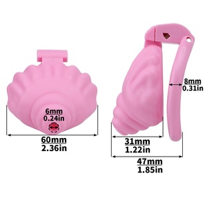 Jaula de Castidad Masculina FRRK Conch, Juguetes Sexuales para Hombres, Dispositivo de Jaula para Pene, Anillo para Pene, 4 Tamaños, Artículos para Adultos Mayores de 18 Años - Product Image 5