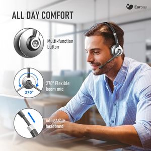 <span class=keywords><strong>Casque</strong></span> sans fil avec micro antibruit ENC pour le bureau - Product Image 4
