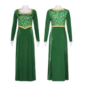 Set Costume Cosplay di Ume Echo per Donne Adulte, Abito <span class=keywords><strong>Verde</strong></span> in Poliestere e Completo per Giochi di Ruolo - Product Image 2