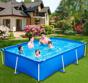 Piscina para Niños, Piscina para Adultos, Piscina Plegable para Patio Exterior, Soporte Móvil para Piscina, <span class=keywords><strong>Cisterna</strong></span> - Product Image 1