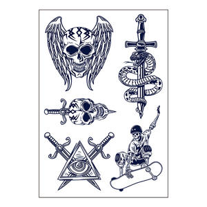 สติกเกอร์สัก<span class=keywords><strong>ลาย</strong></span>ฉลุกึ่งถาวรแบบกำหนดเอง <span class=keywords><strong>ลาย</strong></span><span class=keywords><strong>งู</strong></span>และผีเสื้อเหมือนจริง ติดทนนาน 2 สัปดาห์ <span class=keywords><strong>ลาย</strong></span><span class=keywords><strong>สัก</strong></span>ชั่วคราวแบบกระดาษ - Product Image 5