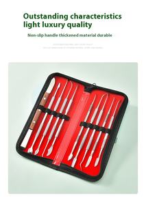 Odontotecnico Set di 10 pezzi di acciaio cera coltello a cucchiaio per intagliare la colata di cera strumento odontoiatrico - Product Image 6