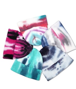 Gradient Tie Dyed Chapeau tricoté pour femmes et hommes Sports de plein air Escalade de <span class=keywords><strong>montagne</strong></span> Tendance Épaissie Oreille Chaude <span class=keywords><strong>Bonnet</strong></span> - Product Image 1