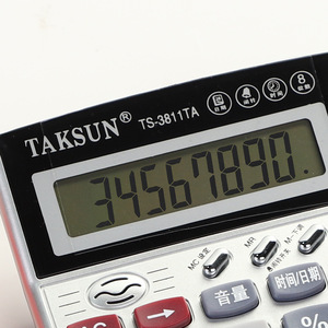 แทคซัน Ts3811Ta เครื่องคิดเลขเสียงพูด จอแสดงผล 8 หลัก ใช้พลังงานสองระบบ เครื่องคิดเลขตั้งโต๊ะสำหรับสำนักงาน ของขวัญทางธุรกิจ - Product Image 1