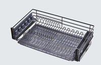 Panier de rangement de cuisine multifonctionnel, écologique, grande capacité, moderne, ovale à 3 côtés, pour tiroirs