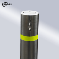 KAVASS Barrière de sécurité amovible pour allée souterraine Post Traffic Parking Key Lock Security Bollard Premium