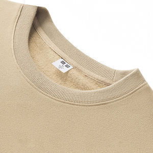 H5132 Ins & Tiktok, Модный пуловер из хлопка и полиэстера, 6 цветов, на флисовой подкладке, мужские толстовки с круглым вырезом, 380 г - Product Image 3