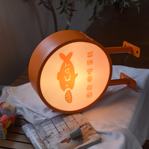 Colorful Side-mounted Vòng <span class=keywords><strong>lightbox</strong></span> hai mặt chiếu sáng logo treo tường biển quảng cáo Acrylic Hộp đèn quảng cáo hộp - Product Image 6