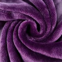 Plaid en flanelle polaire de luxe moderne violet ultra doux et chaud pour lit, canapé, voyage, camping et avion