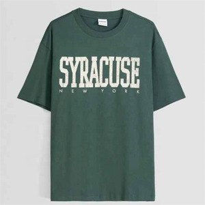 Camiseta de 100% algodón de gran tamaño de peso pesado personalizada para hombre, patrón de ajuste personalizado, serigrafía, tela de punto con serigrafía - Product Image 1