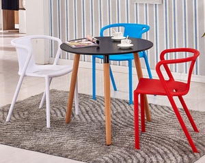 Botellero Apilable para eventos de boda Silla de café al aire libre Silla de comedor de plastico Sillas de barbero - Product Image 6