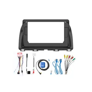 Meihua de alta calidad estéreo de coche marco para Mazda CX-5 2012-2015 con Cable arnés de cableado