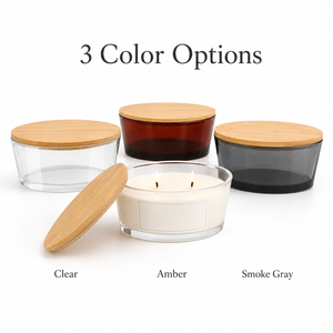 Frascos de vidrio ámbar vacíos con tapas para hacer velas y empaques al por mayor - Product Image 3