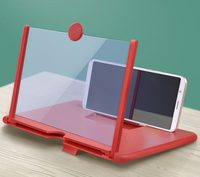 Loupe d'écran 3D haute définition pour téléphone portable, amplificateur d'écran de bureau mobile, support de téléphone portable extensible 10 pouces