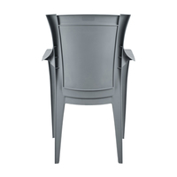 Chaises de salle à manger de café en plastique légères empilables d'extérieur Colorées Durables Écologiques Jardin Patio Restaurant Parc Villa