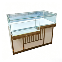 Vitrine de Luxe pour Bijoux avec Porte Coulissante en Verre Trempé Super Transparent pour Montres et Accessoires (Idéale pour Centres Commerciaux)