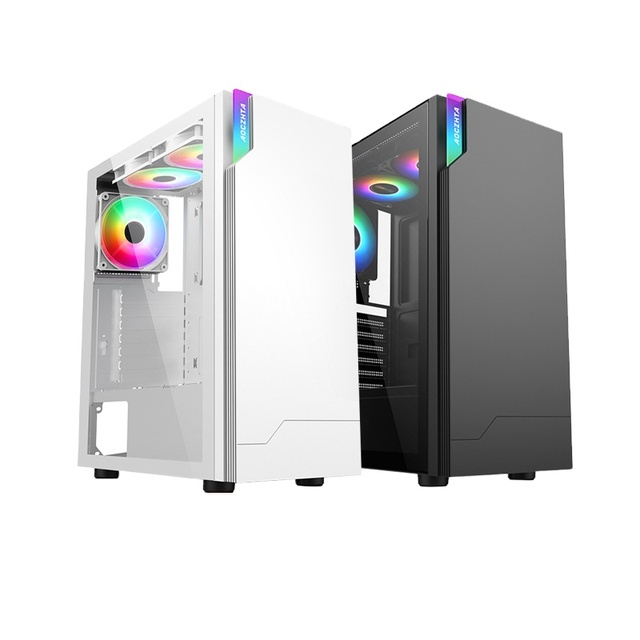 New Design ATX Wood Gaming PC Case CPU Cabinet Tower Magnetic Dust Filter Best Quality Desktop Gaming CPU Computer