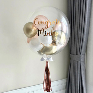 Ballon BOBO extra large de 36 pouces, ouverture large pour placer des poupées, des roses et des boîtes cadeaux à l'intérieur - Product Image 4