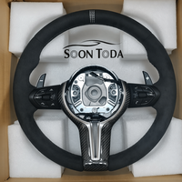 Volant en suède et fibre de carbone en stock pour BMW X3 X5 M3 M5 F22 F30 F32 F35 F36 F20 F35 M6 F10 F25 F11 F12 F15 F16 E90