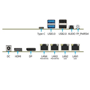 Topton 4 NICs, Firewall de Metal Sólido para <span class=keywords><strong>PC</strong></span>, I3-N305 N150, 2*10G, 2*2.5G RJ45 LANs, DDR5, 2*NVMe, NAS, Mini <span class=keywords><strong>PC</strong></span>, Proxmox, ESXi, <span class=keywords><strong>Servidor</strong></span> Doméstico - Product Image 6
