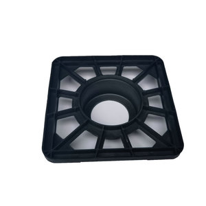 3-inch 150 square black plug manufacturers supply wholesale advertising film paper tube core plastic plug baffle bracket
