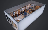Présentoir moderne pour magasin de jeans Décoration design étagères de comptoir de pantalons en bois Présentoir de magasin de détail de jeans