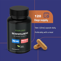 OEM Venta caliente Salud Benfotiamine Grasa Soluble Vitamina B1 Cápsula Suplemento dietético