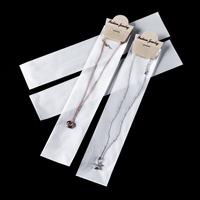 Sac d'emballage plat transparent en film perlé à trois couches, personnalisable OEM, pour bijoux, montres et lunettes, blanc et soigné
