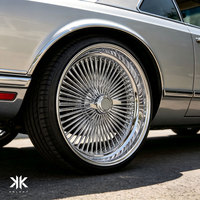 Nuevas Llantas Clásicas de Acero Cromado con Radios de Alambre de 13-24 Pulgadas y 4/5/6 Birlos para Coches Clásicos Lowrider