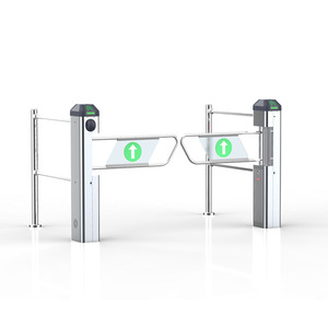 โรงงานตรวจสอบอัตโนมัติ QR รหัสระบบการควบคุมการเข้าถึงเครื่องอ่านบัตรใบหน้ารับรู้สวิงประตู Barrier - Product Image 6