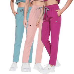 Pantalon de gommage pour femmes Pantalon de gommage Style droit Contreventement auxiliaire Vente en gros Médical Infirmière Pantalon de gommage Homme Femme Designs à la mode - Product Image 4