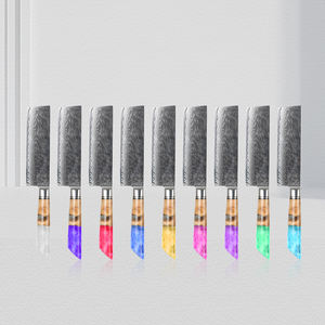 مطبخ تجاري جديد VG10 دمشقي بمقبض راتينج سكاكين مطبخ عالية الجودة - Product Image 4