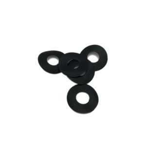 3M Adhesive <b>Silicone</b> <b>Rubber</b> Washers With Hole Black Circular Gasket For Electronics Sealing And Shock Absorption - Product Image 2