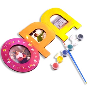 Marco de Fotos DIY para Niños OMA OPA MAMA PAPA, Marco de Fotos Familiar, Regalo del Día del Padre, Marco de Fotos de Madera con Alfabeto - Product Image 4