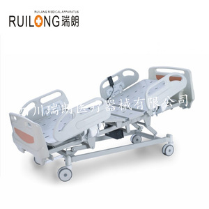 เตียงผู้ป่วยไฟฟ้ารุ่น RC-002 ยี่ห้อ Sichuan Ruilang สำหรับห้องไอซียู พร้อมระบบตรวจสอบและปรับได้ 5 ฟังก์ชั่นด้วยระบบแมนนวล - Product Image 1