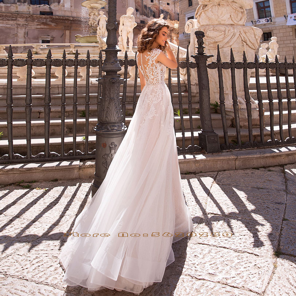 2021 Elegant Beach Wedding Dresses - Boho & See Through 2021 Elegant Beach Wedding Dresses - Boho & See Through