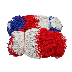 Özel logo kırmızı beyaz mavi basketbol potası ağı 12 delik naylon malzeme basketbol potası ağı