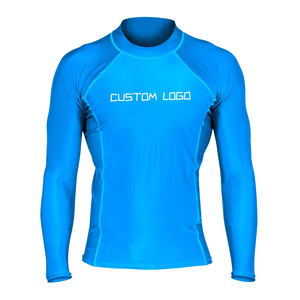 Chemise de surf professionnelle à séchage rapide, antibactérienne, en polyester/nylon, UPF 50+, manches longues pour homme, rashguard de natation BJJ - Product Image 1