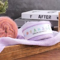 Fil à Tricoter Main en Gros 100g Dégradé Mohair Soie pour Pull, Haute Résistance, Longue Section Teinte, Pelote Fine de Gâteau, Mélange
