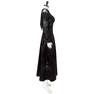Costume de sorcière noire <span class=keywords><strong>Bellatrix</strong></span> <span class=keywords><strong>Lestrange</strong></span> pour femmes, déguisement de fête d'Halloween, carnaval, film magique, RMOV-003 - Product Image 3