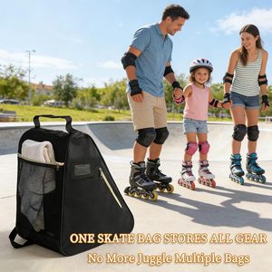<span class=keywords><strong>Bolsa</strong></span> de Lona Personalizable <span class=keywords><strong>para</strong></span> <span class=keywords><strong>Patines</strong></span>, con Correa de Hombro Ajustable, Gran Capacidad, Transpirable, <span class=keywords><strong>para</strong></span> Patinaje sobre Hielo e en Línea, Unisex, <span class=keywords><strong>para</strong></span> Adultos - Product Image 2