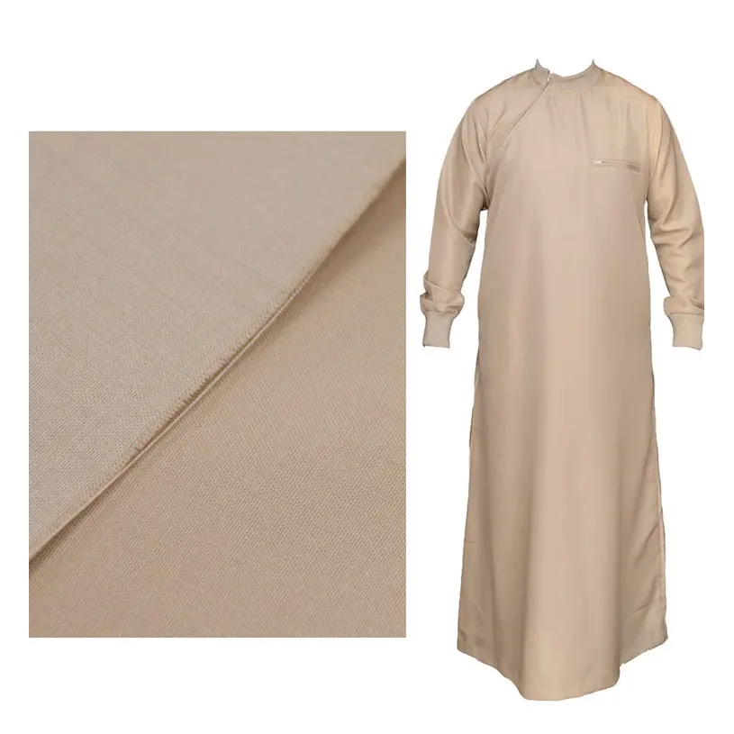 high quality arabic thobe fabric,Filament 100% Spun Polyester arabic thobe fabrics