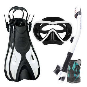 Set de Snorkel Profesional, Gafas de Buceo, Set de Snorkel Antivaho y Anti-Fugas, Máscara de Buceo para Adultos con Aletas de Buceo Libre - Product Image 4