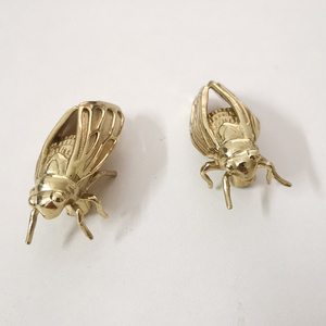 Venta al por mayor de fábrica: Tiradores de latón macizo decorativos con diseño de cicaña para gabinetes, herrajes para muebles con forma de insecto, tiradores de cajones. - Product Image 5