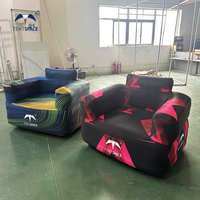 Chaise et table gonflables publicitaires en PVC pour événements, canapé gonflable scellé pour salons automobiles et fêtes, personnalisable avec votre marque