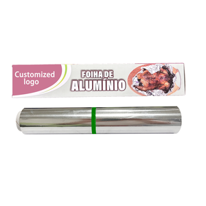 Household <b>Kitchen</b> Aluminum <b>Foil</b> Hard Temper Embossed 10-20mic Roll 30cm 45cm for Wrapping BBQ Use - Product Image 5