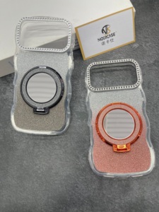 Étui avec support miroir, mignon, avec miroir de maquillage intégré, cadre de protection, vente en gros - Product Image 3